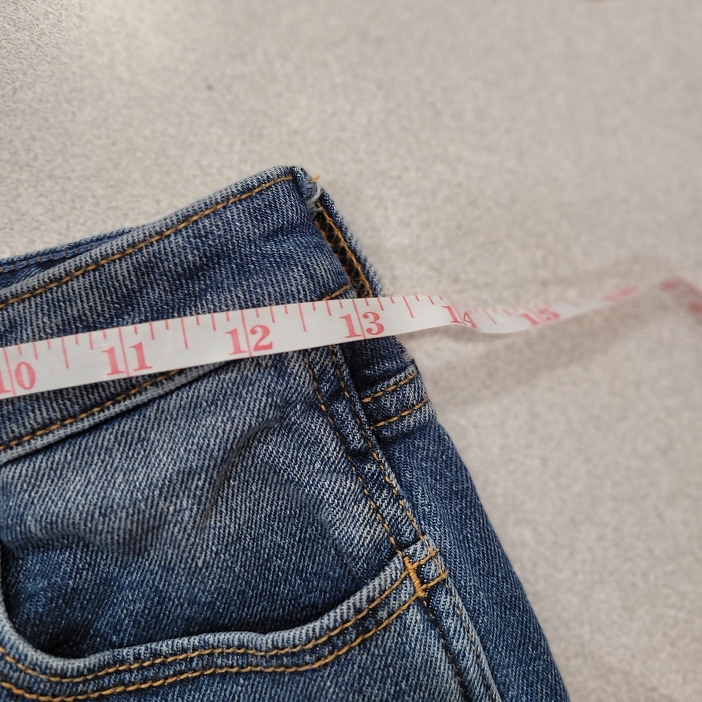 Hollister Blue Distressed Straight Leg Jeans - Picture 7 of 7